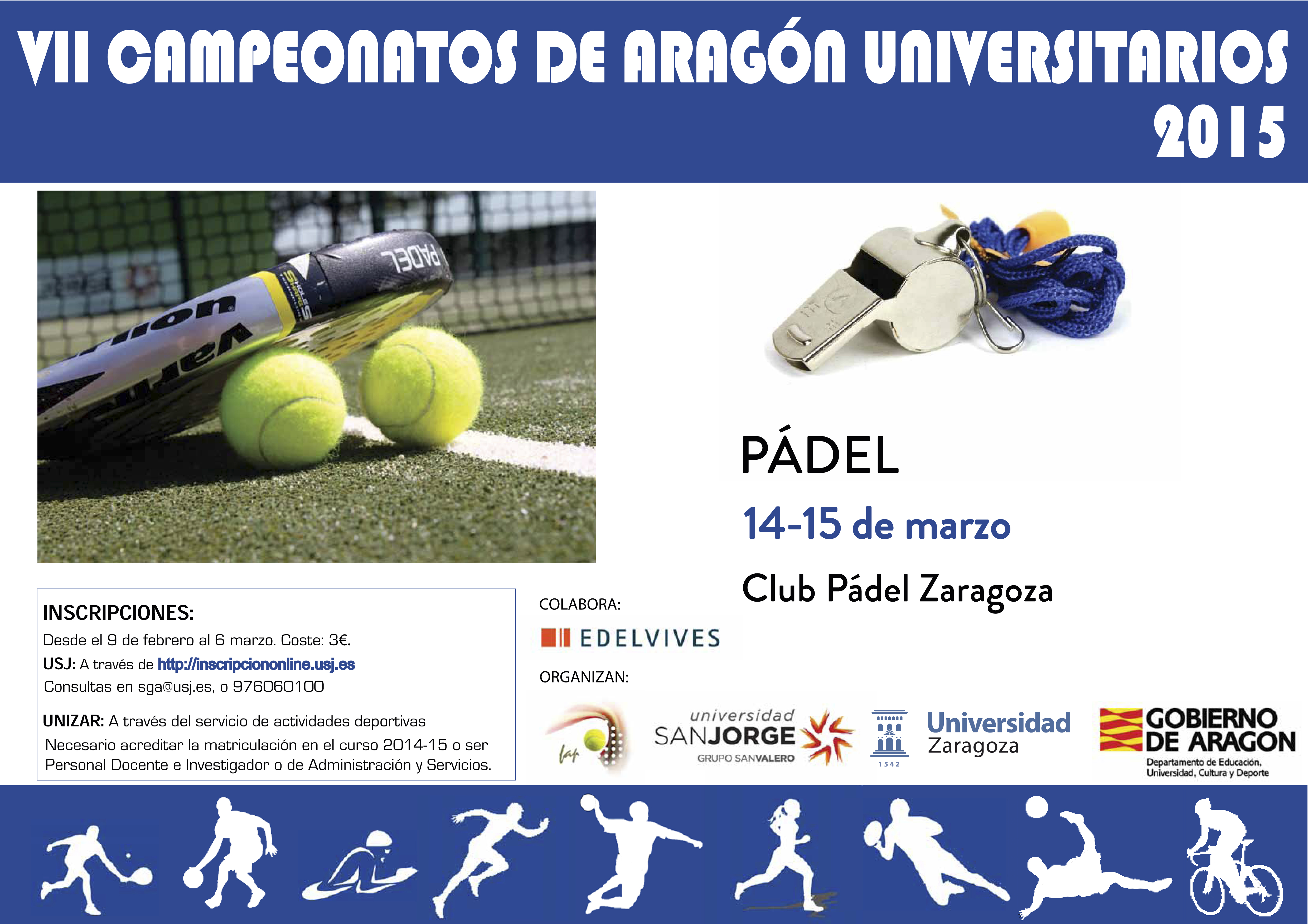 Campeonato de Aragón Universitario de Pádel 2015